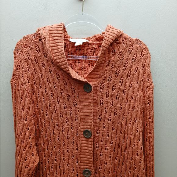 EVY'S Tree Women's The Bernadette Everyday Luxury Life Knit Hooded Cardigan 2X - Picture 10 of 10